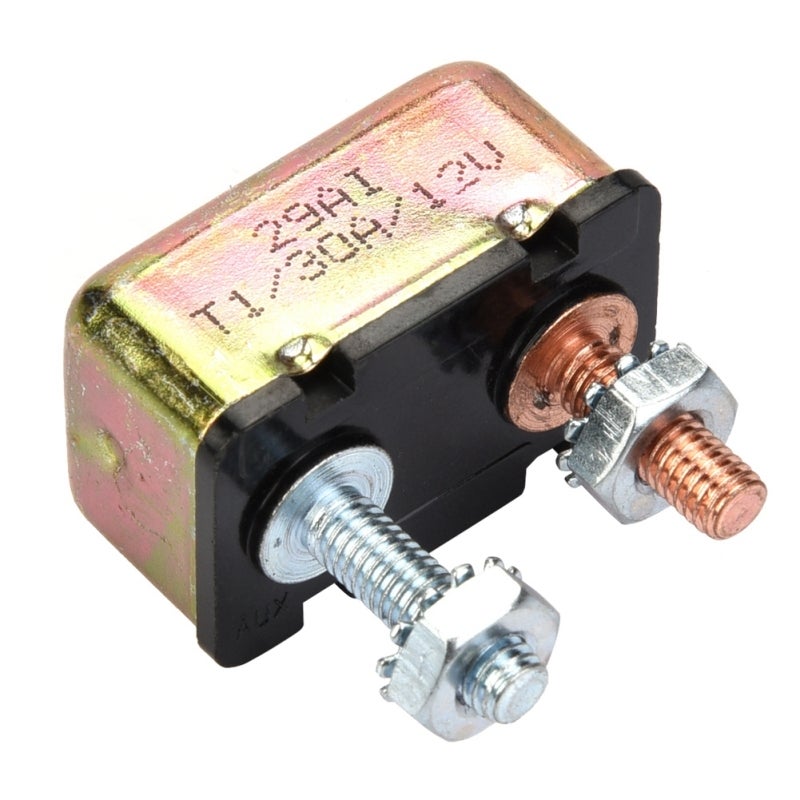 Automatic Reset Circuit Breaker 12V-24V High Quality Metal Housing - Intelligent Auto-Reset Protection for Battery Chargers Trucks Buses Electric Cars - Image 1