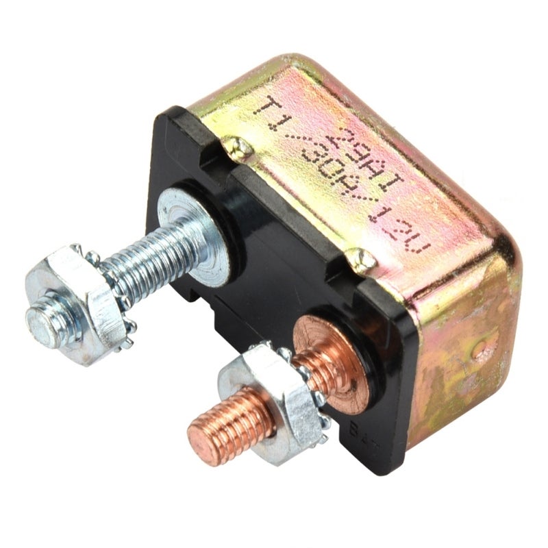 Automatic Reset Circuit Breaker 12V-24V High Quality Metal Housing - Intelligent Auto-Reset Protection for Battery Chargers Trucks Buses Electric Cars - Image 3