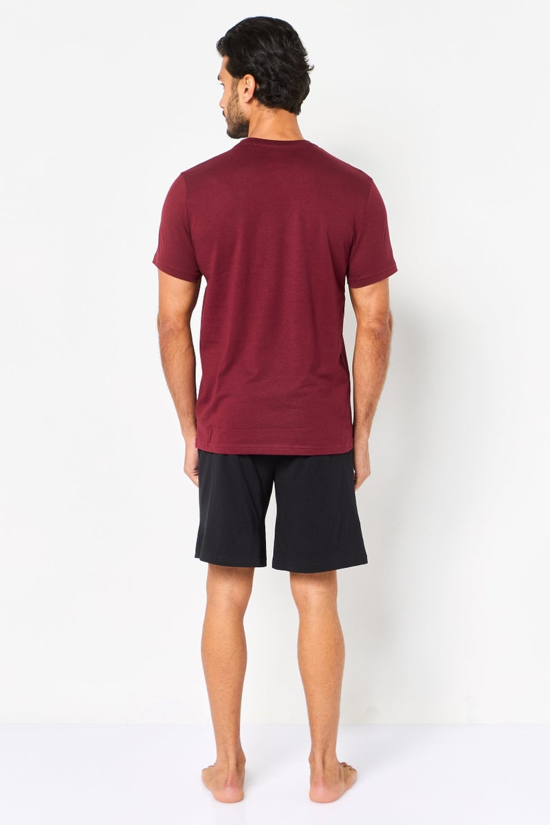 MARVEL Men 2 Pieces Graphic Print Short Sleeve T-Shirt With Shorts Pajama Set, Multicolor - Image 4