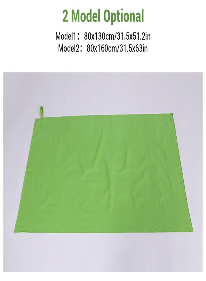 منشفة حمام كبيرة جدًا من الألياف الدقيقة سريعة الجفاف للجسم مع حقيبة تخزين للسباحة واللياقة البدنية والشاطئ واليوغا 130 سم/160 سم - Image 5