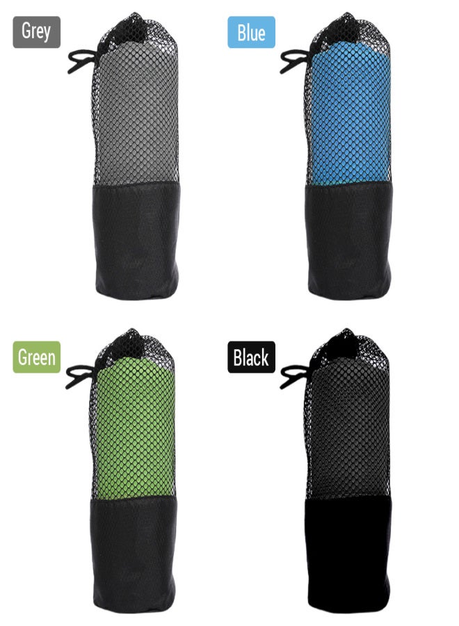 منشفة حمام كبيرة جدًا من الألياف الدقيقة سريعة الجفاف للجسم مع حقيبة تخزين للسباحة واللياقة البدنية والشاطئ واليوغا 130 سم/160 سم - Image 4