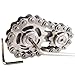 Bitopbi Stainless Steel Sprocket Fidgets Chain Fidget Cube Gears Linkage Bike Chain Novelty Fidget Block Kinetic Desk Toy Metal EDC Focus Meditation Break Bad Habits ADHD - Image 4