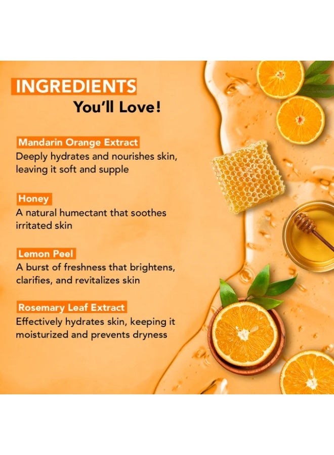 Botanic Hearth Pack of 2 Tea Tree Body Wash 245ml & Mandarin Orange Honey Body Wash 245ml | Hydrating Cleansing Body Wash Combo for Men & Women - Image 4