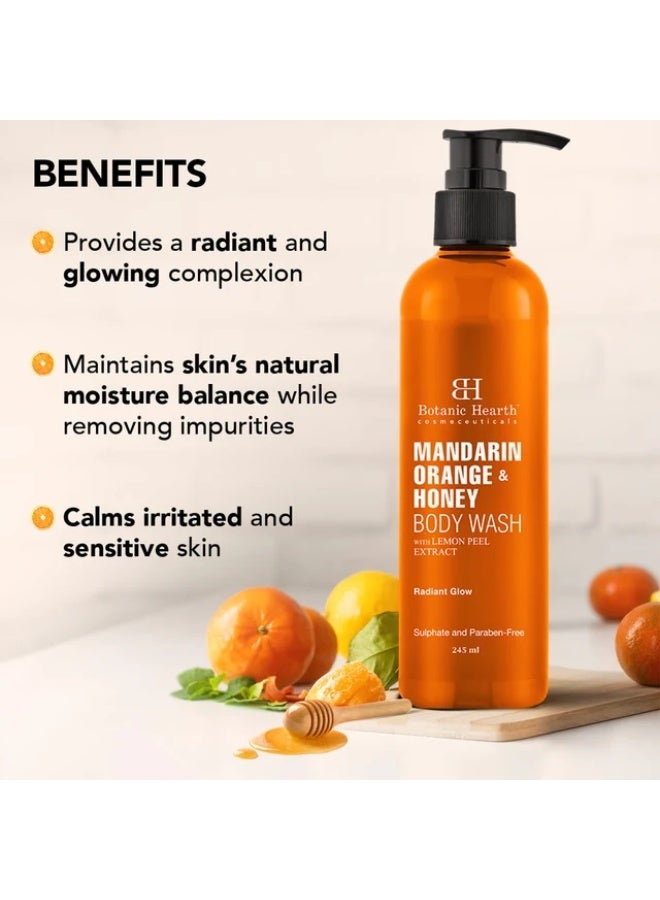Botanic Hearth Pack of 2 Tea Tree Body Wash 245ml & Mandarin Orange Honey Body Wash 245ml | Hydrating Cleansing Body Wash Combo for Men & Women - Image 5