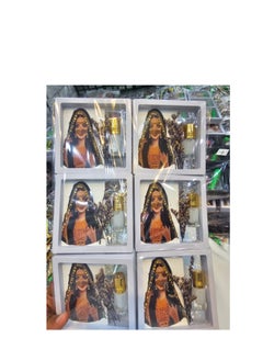 12 ready-made giveaways, a frame containing musk, a card, and a flower, ready for distribution.