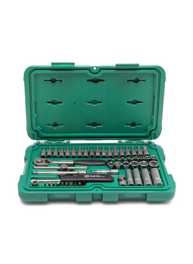 Sata SATA ST09002SJ 52-Piece 1/4" Drive 6 Point Metric Socket Set - Image 1