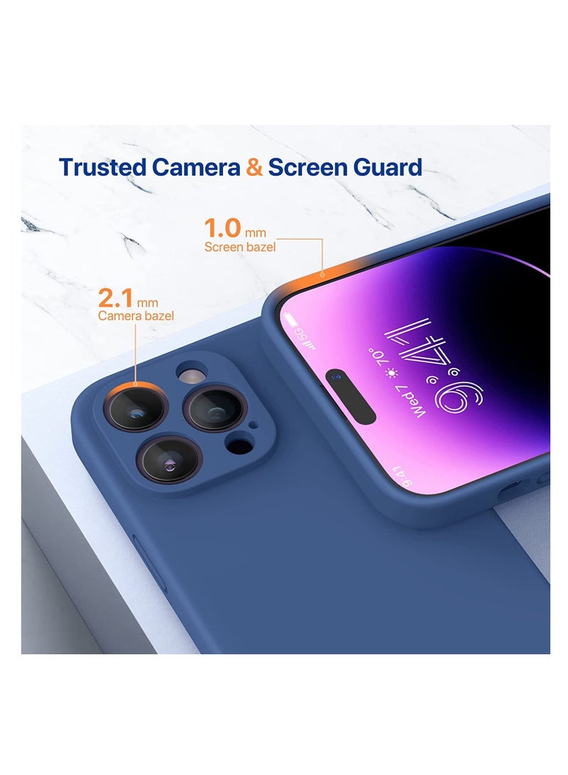 ELTRAZONE iPhone 14 Pro Max Case, with 2 Pack Screen Protectors,[Upgraded Enhanced Camera Protection],Shockproof Liquid Silicone Case with Microfiber Lining,6.7 inch - Image 2