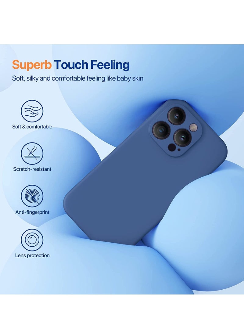 ELTRAZONE iPhone 14 Pro Max Case, with 2 Pack Screen Protectors,[Upgraded Enhanced Camera Protection],Shockproof Liquid Silicone Case with Microfiber Lining,6.7 inch - Image 3