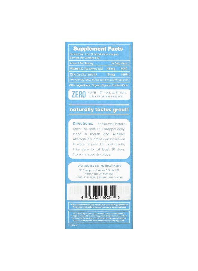 NutraChamps NutraChamps, Zinc, Liquid Ionic, Unflavored, 4 fl oz (120 ml)  - Image 2