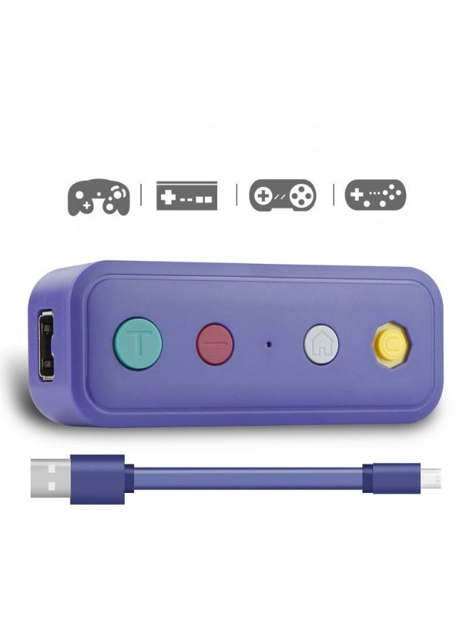 Think Wireless Bluetooth Converter Adapter for Nintendo Switch, Wii, GameCube, NES, SNES Controllers - Purple | Plug & Play, Multi-Platform Support (Windows 7+/Switch) | Compact & Portable Design - Image 1