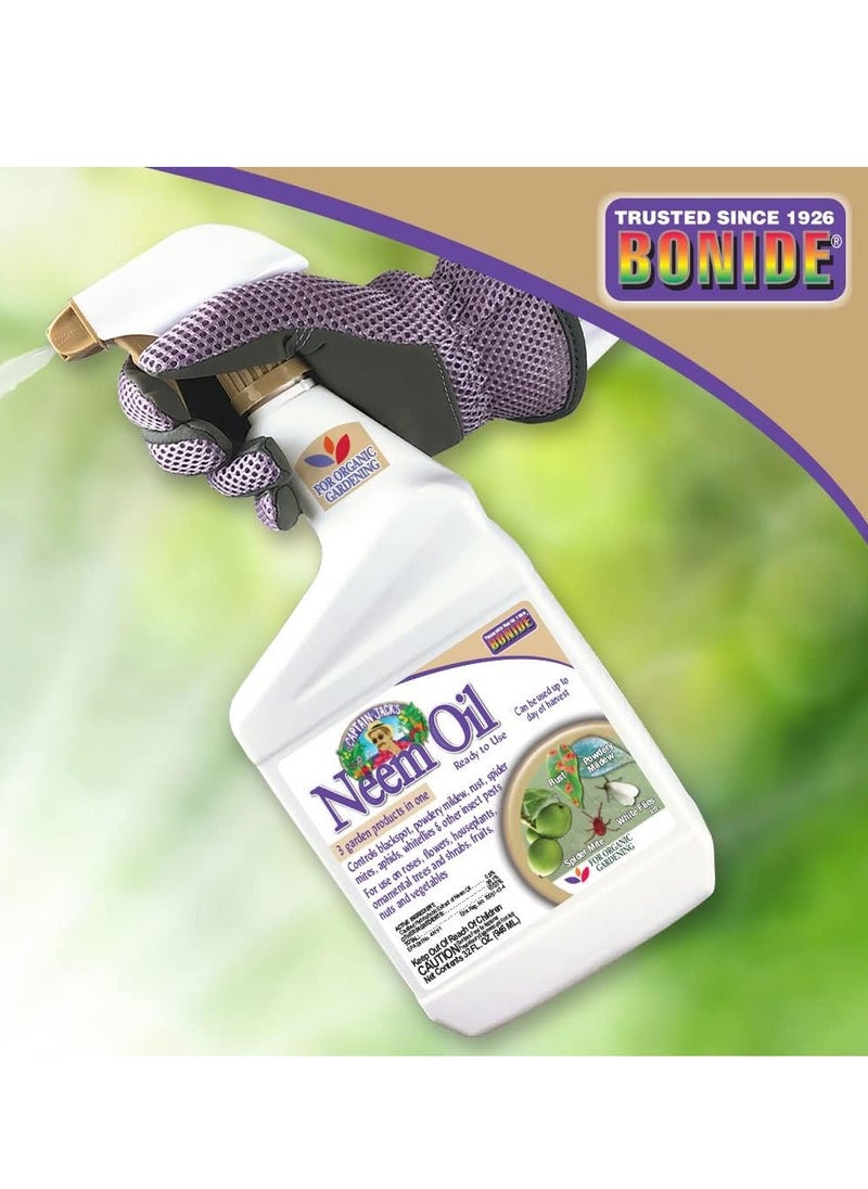 Bonide Bonide Captain Jack's Neem Oil, 32 oz Ready-to-Use Spray, Multi-Purpose Fungicide, Insecticide and Miticide for Organic Gardening  - Image 4