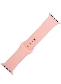 For Apple Watch Series Nike+ Sports Edition 44/45mm- Sport Rubber Bracelet - Sand Pink