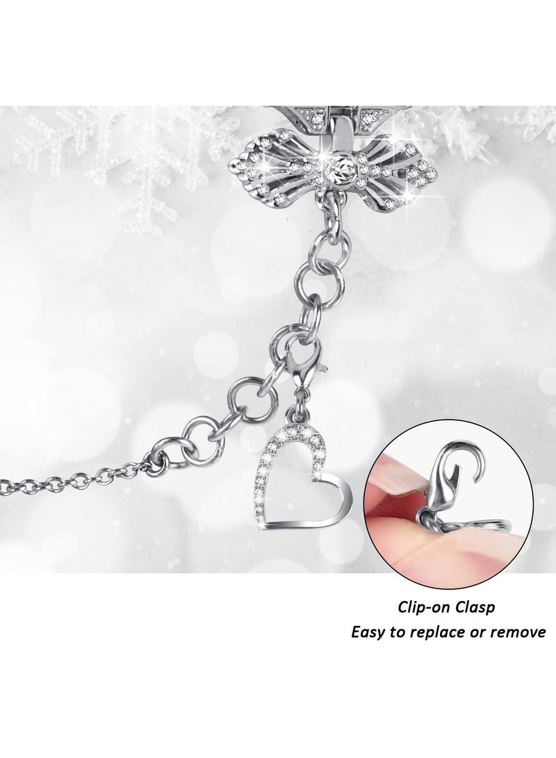 SYOSI Unique Watch Band for Samsung Galaxy Watch 45 Active 2 40mm 44mm Band Watch 5 Pro 45mm Watch 4 Classic 42mm 46mm, Diamond Bracelet Charms Individuality Jewelry Metal Strap - Image 4