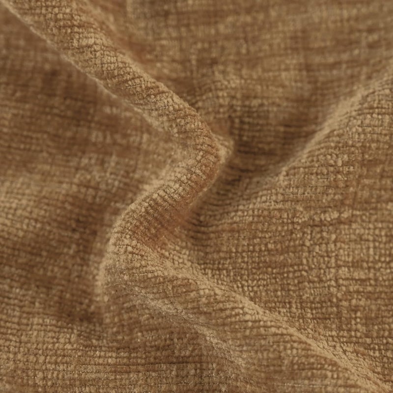 CaliTime Pack of 2 Cozy Throw Pillow Covers Cases for Couch Sofa Home Decoration Solid Dyed Soft Chenille 20 X 20 Inches Apricot Brown - Image 2