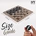MARBLE RANGE Marble Checkers Board Game 15 Inches Oceanic and Black Handmade 2Player Tournament Checker Set Board Game Set Elegant Holiday - Image 4