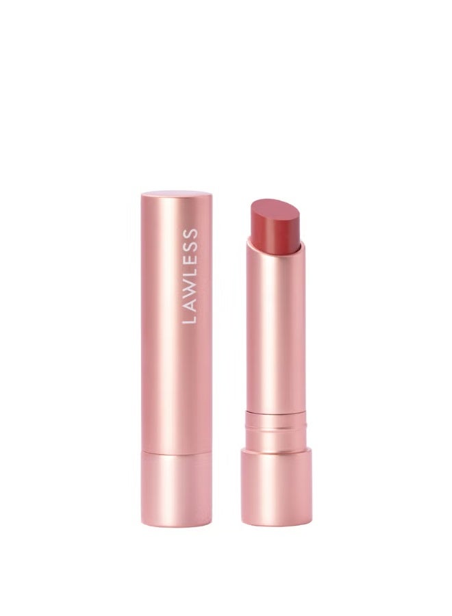LAWLESS BEAUTY Forget the Filler Lip-Plumping Line-Smoothing Tinted Lip Balm - Georgie - Image 1