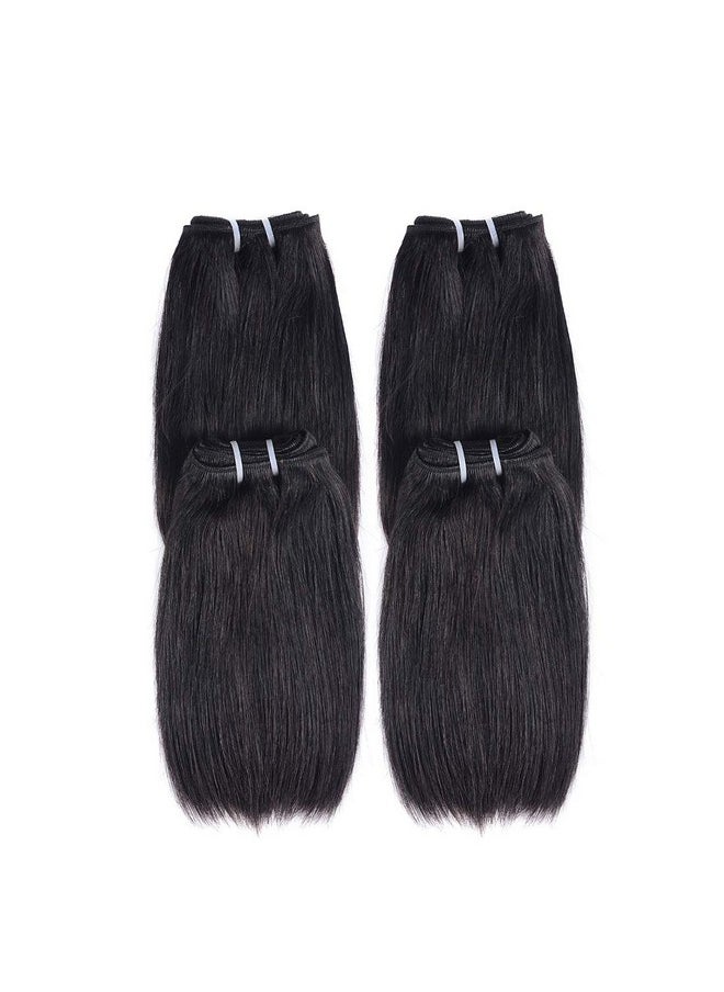 Liang Dian 10 Inch Short Human Hair Bundles Natural Color 4 Bundles 12A Brazilian Virgin Hair 100% Unprocessed Straight Human Hair Bundles(10"10"10"10")  - Image 4