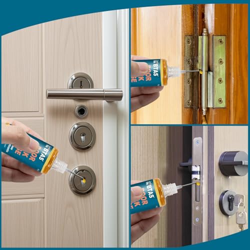 BTAS Door Lock Hinge Lubricant Oil Squeaky Fix Lube for Keyhole with Needle Oiler 1 oz 1 Pcs - Image 4