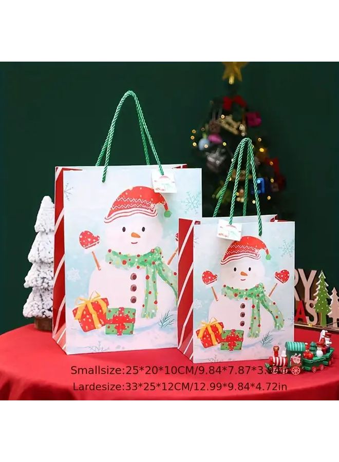Christmas Gift Bag Large Elk Sled Model Trendy Handbag Packaging 12.99x9.84x4.72inch - Image 4