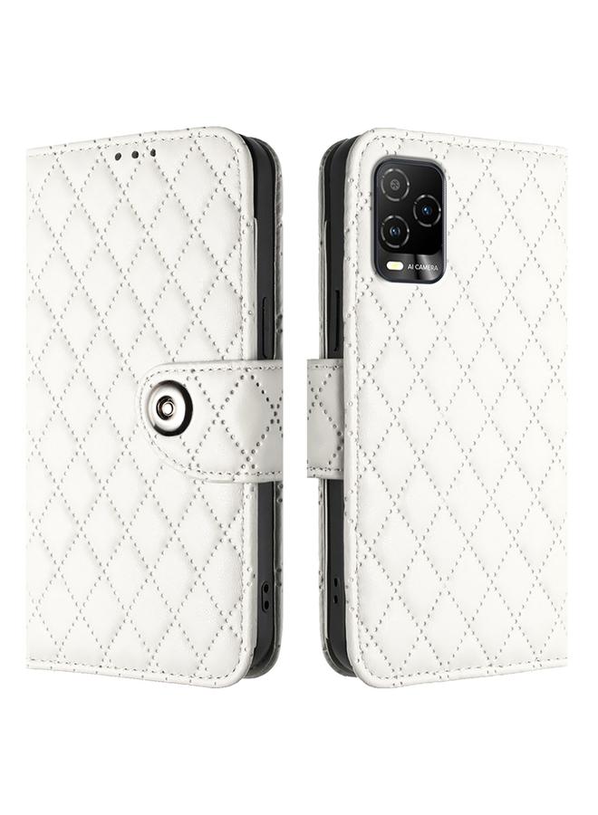 زبون جراب هاتف BLU View 5 Pro من الجلد القابل للطي بتصميم معيني مع حبل تعليق - Image 2