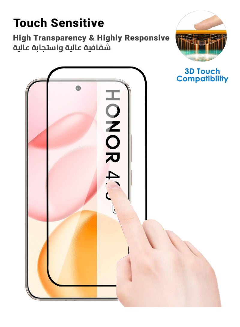 Honor 400 5G Screen Protector 2 Pack - Premium Full Screen Tempered Glass For Honor 400 , High Transparency, Delicate Touch, Anti-Explosion, Smooth Arc Edges, Easy Installation - Image 4