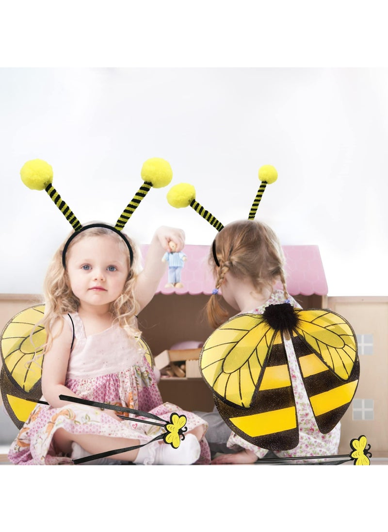 Generic - Bumble Bee Costume for Kids,Bumblebee Dress Up for Party Supplies with Wings and Headband Carnival Costume Stage Performance, Role Playing Toddler Girl Boys - Image 1