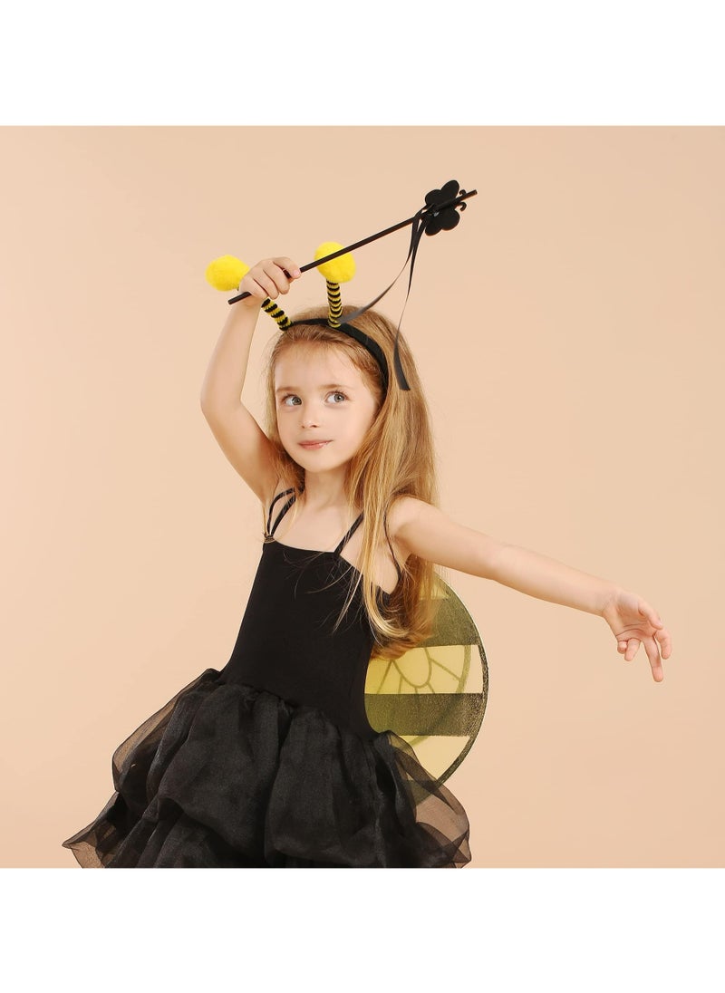 Generic - Bumble Bee Costume for Kids,Bumblebee Dress Up for Party Supplies with Wings and Headband Carnival Costume Stage Performance, Role Playing Toddler Girl Boys - Image 1