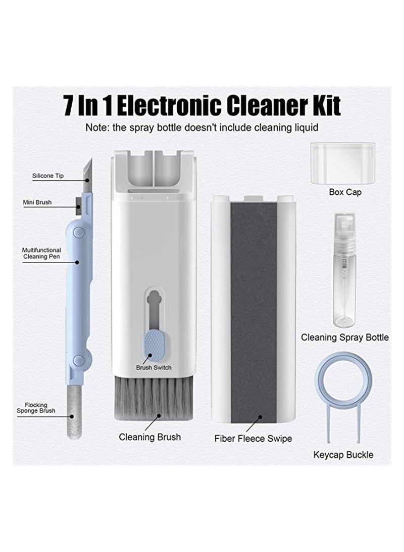 Keyboard Cleaning Kit 7 in 1 Electronic Cleaner Kit Multifunctional Cleaning Tool for PC, Monitor, Cell Phone, Computer, Earphones - Image 5