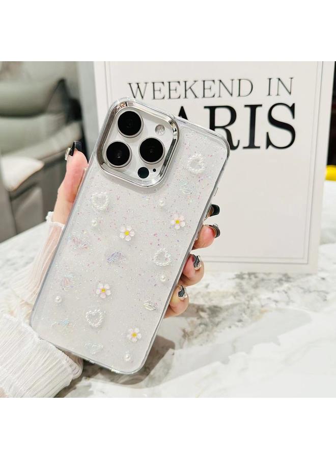 Zaboon Case For iPhone 12 Pro 3D Bow Pearl Love Flower TPU Phone Case - Image 2