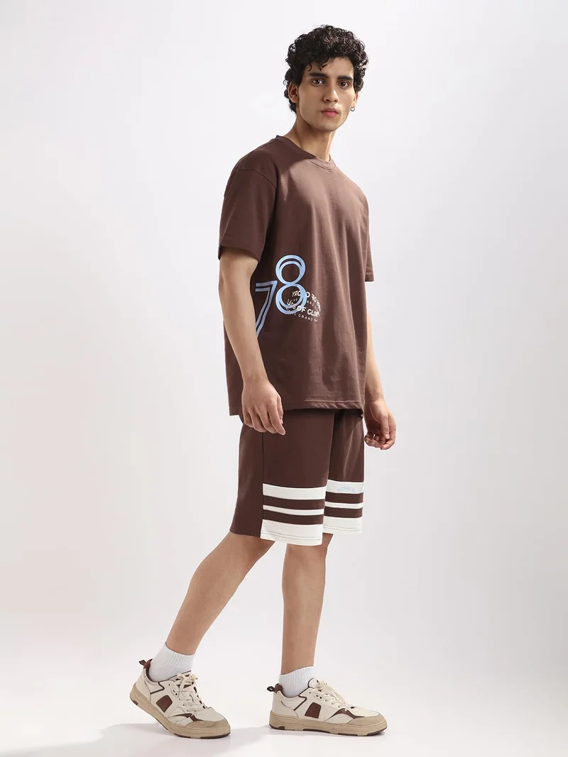 Nobero  Brown Co-ord Set for Men for Men | Best Price UAE