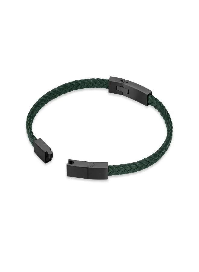 POLICE Intersect Braided Bracelet