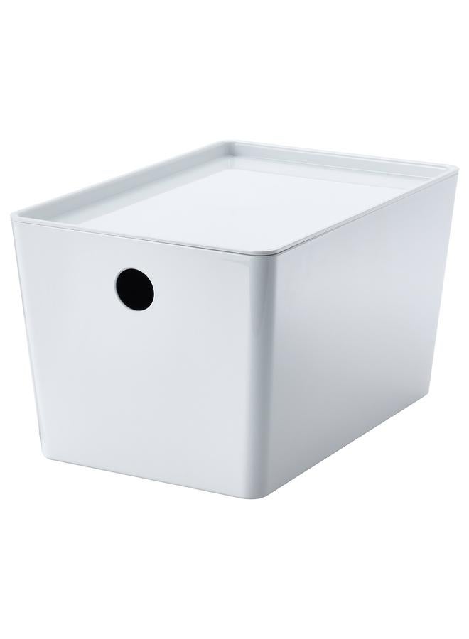 erorex Box with lid, white, 18x26x15 cm - Image 1