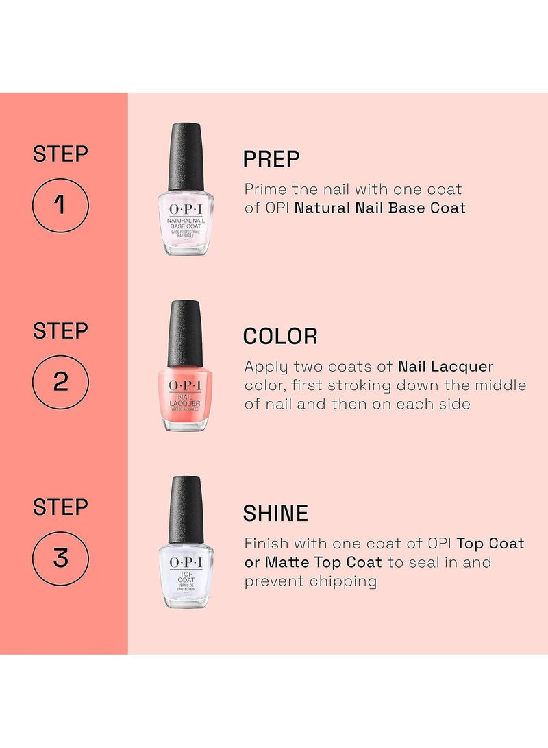 أو بي آي O.P.I طلاء أظافر 15 مل طلاء أظافر يدوم طويلاً ومقاوم للتشقق - Image 4