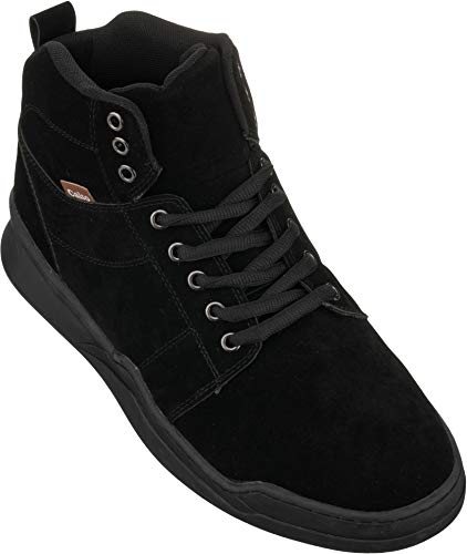 CALTO Mens Invisible Height Increasing Elevator Shoes Black Athletic Ankle Top Sneaker Boots 26 Inches Taller H3124 Size 7 DM US - Image 1