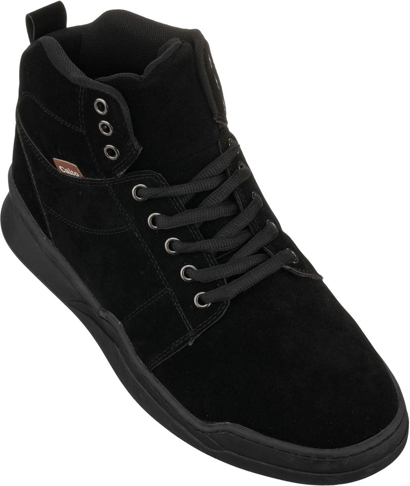 CALTO Mens Invisible Height Increasing Elevator Shoes Black Athletic Ankle Top Sneaker Boots 26 Inches Taller H3124 Size 7 DM US - Image 2