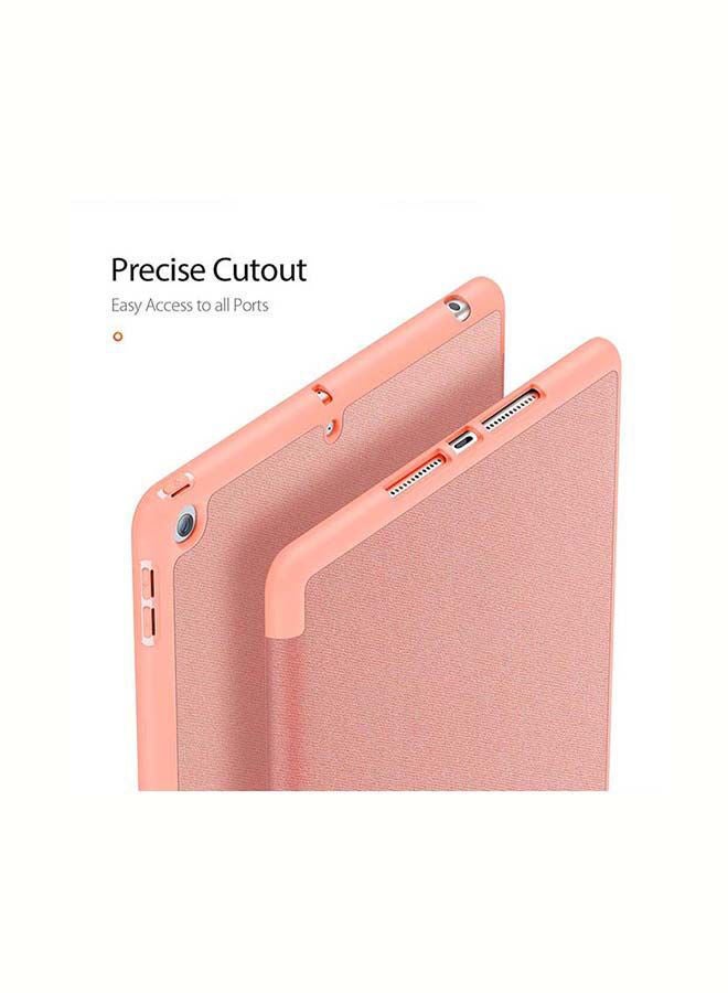 NIBEMINENT Protective Flip Cover For Apple iPad 10.2 inch 9/8/7(2021/2020/2019) with Pencil Holder Pink - Image 4