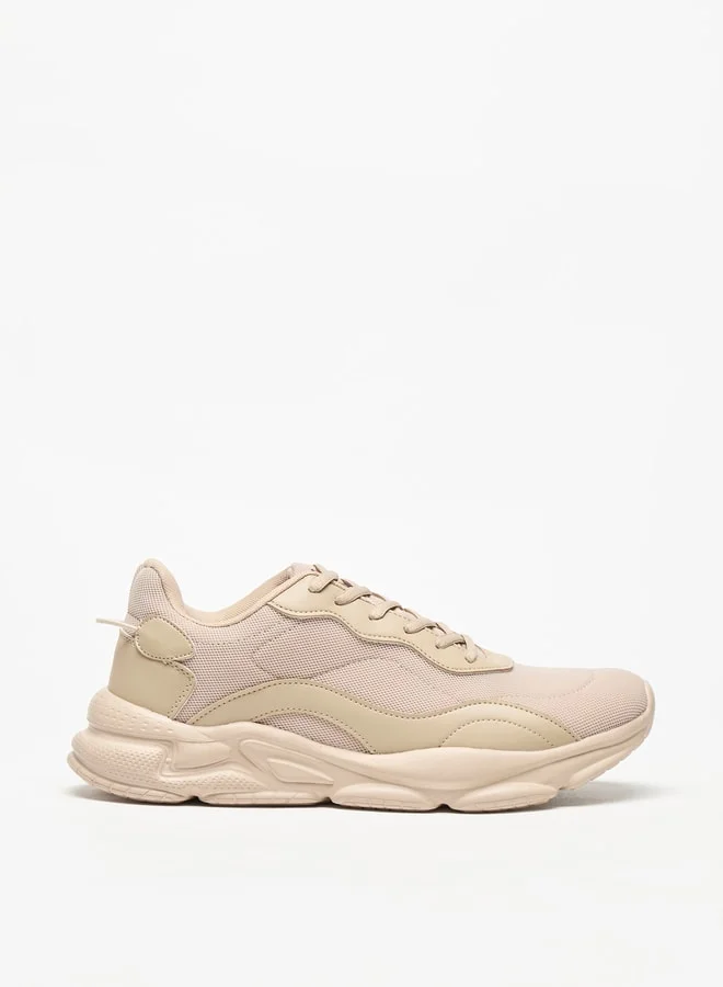 Oaklan by Shoexpress Mens Panelled Sport Shoes With Lace-Up Closure