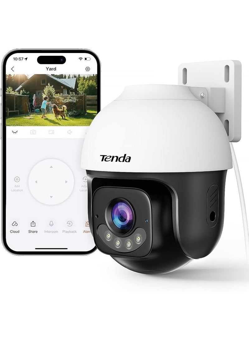 Tenda CH7 Wi-Fi Pan/Tilt Security Camera with Dual High-Gain Antennas, 5MP - Image 2