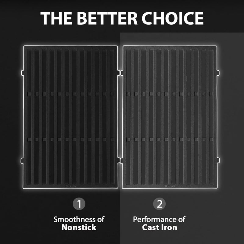 Utheer 7638 Grill Grates for Spirit 300, Porcelain Cast Iron | Fits Spirit E/S-310, E/S-320, E/S-330, helps retain heat and create consistent sear marks, easy to clean - Image 5