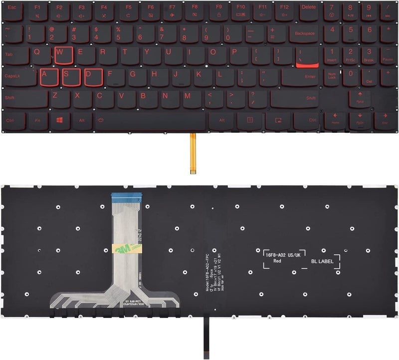 Wefly Laptop Keyboard Compatible for Lenovo Legion Y520-15ikbn Y720-15ikb R720-15IKB(Compatible Lenovo Legion Y530-15ICH Y540-15IRH Y540-17IRH Y545 Y7000p) with Backlit US Layout - Image 1