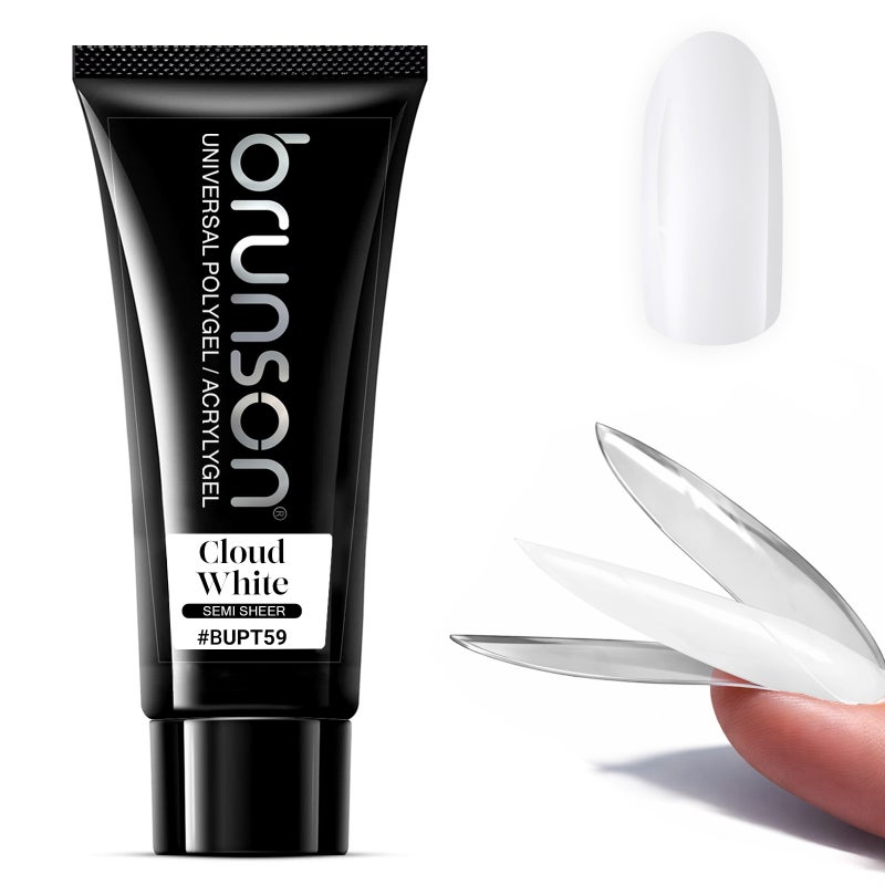 Polygel for Nails 100g- Brunson Universal Poly Gel Nail Builder Extension for Nail Art Design – High-Viscosity Builder Gel - Professional Acrygel for Nail Extensions | Sandwich Dual Form Technique