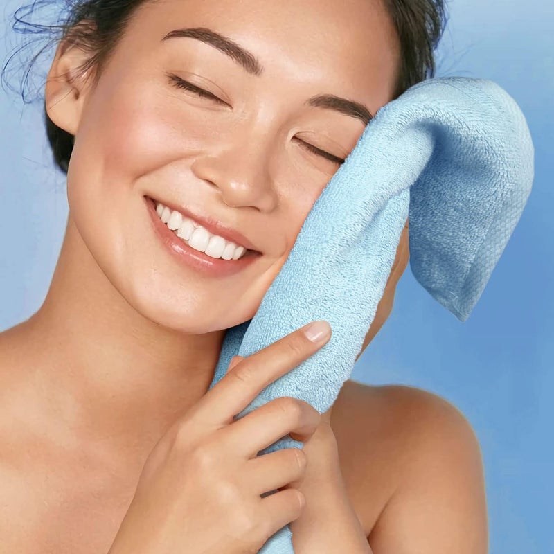 Cleanbear 100% Cotton Wash Cloths 12 Pack Bath Washcloths Facecloths, 13 by 13 Inches Large Bathroom Washcloth Set 12 Assorted Colors (Multi, 12) - Image 4
