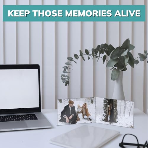 pbf PHOTO BOOTH FRAMES pbf 6x4 Double Picture Frame | 6 x 4 Acrylic Sign Holder | Horizontal Self Standing Sign Holder | Acrylic Stands for Display | Clear Picture Frame, Menu Table Top Stand, Plastic Flyer Holder (6-Pack) - Image 3