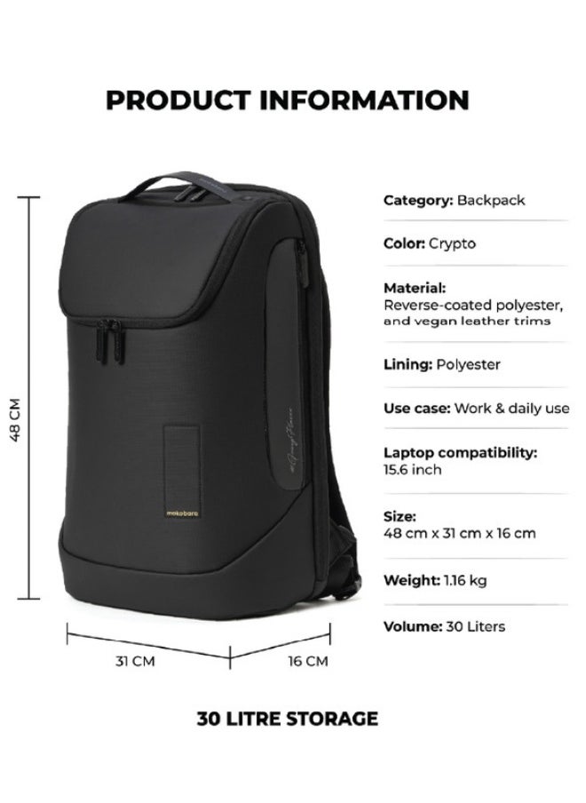 Mokobara - MOKOBARA The Transit Backpack 2.0 30L Premium Polyester 15.6" Unisex Multipurpose Laptop Backpack (Crypto 2.0) - Image 1