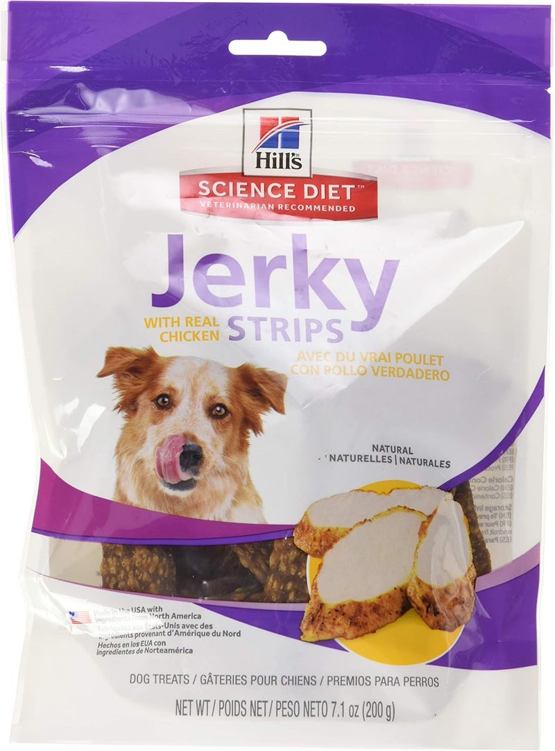 Hills Natural Jerky Strips All Life Stages Great Taste Dog Treats Chicken 71 oz Bag - Image 1