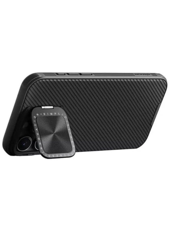 Nillkin CamShield Prop Magnetic Case Rugged Shockproof Case With Hard Back Soft Border Pc And Tpu Shock Absorb Cover Slide Camera Cover Camera Protect Fits Apple iPhone 16 Pro Max - Black - Image 3