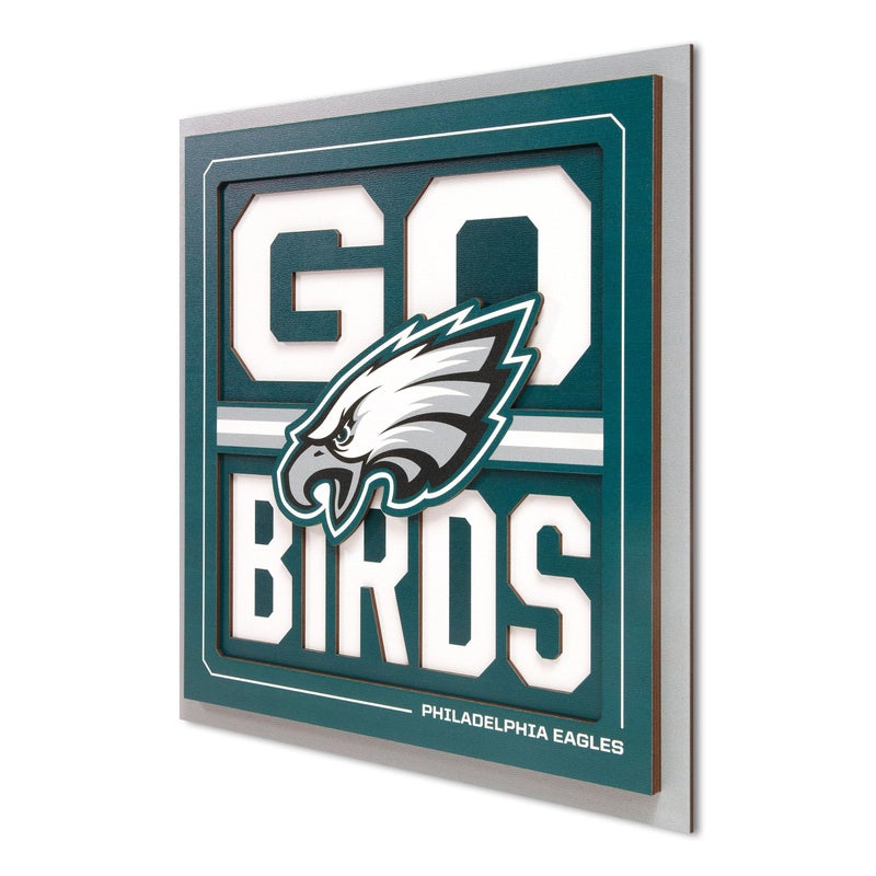 YouTheFan NFL Philadelphia Eagles Slogan Series 3D Wall Art - Image 2
