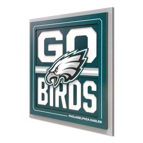YouTheFan NFL Philadelphia Eagles Slogan Series 3D Wall Art - Image 1