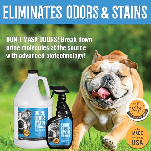 Nilodor Arkwright Tough Stuff Urine Odor & Stain Eliminator Spray - Pet Safe Enzyme-Based Non-Toxic Cleaner for Floors, Carpets, and Furniture, 32 Fl. Oz. Spray Bottle, Fresh Scent - Image 3