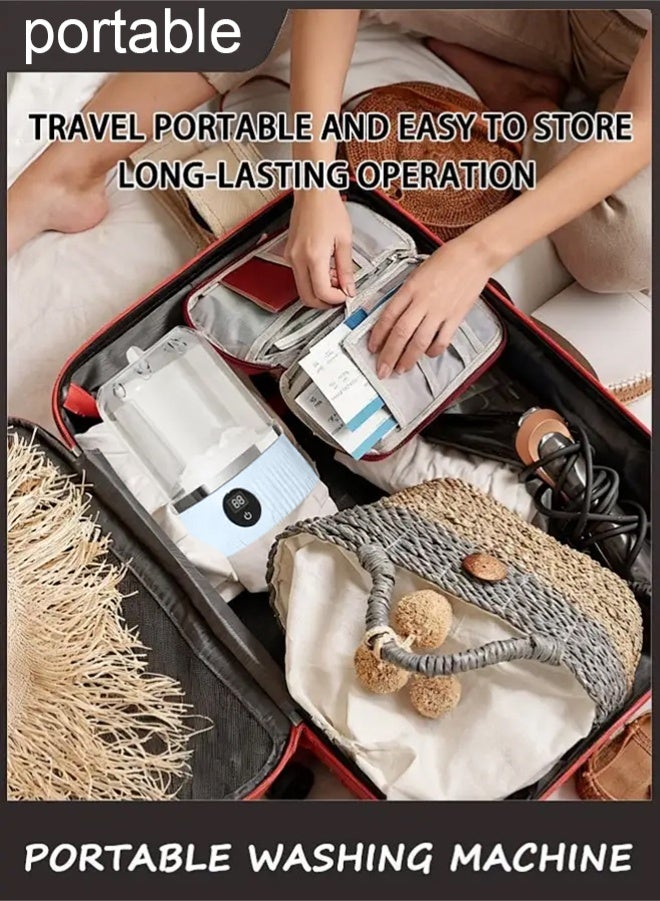 APEX 1L Portable Underwear Washer, 2025 Upgraded Mini Washing Machine | Cordless & Rechargeable Laundry Cup for Bra, Underwear, Socks Compact Travel-Friendly Washer - Image 2